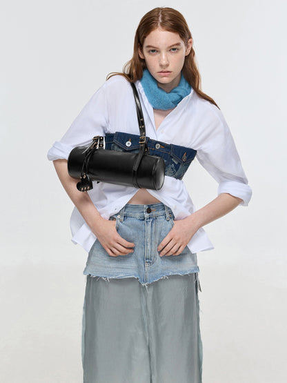 Rey Elongated Shoulder Bag - Black | CHARLES & KEITH