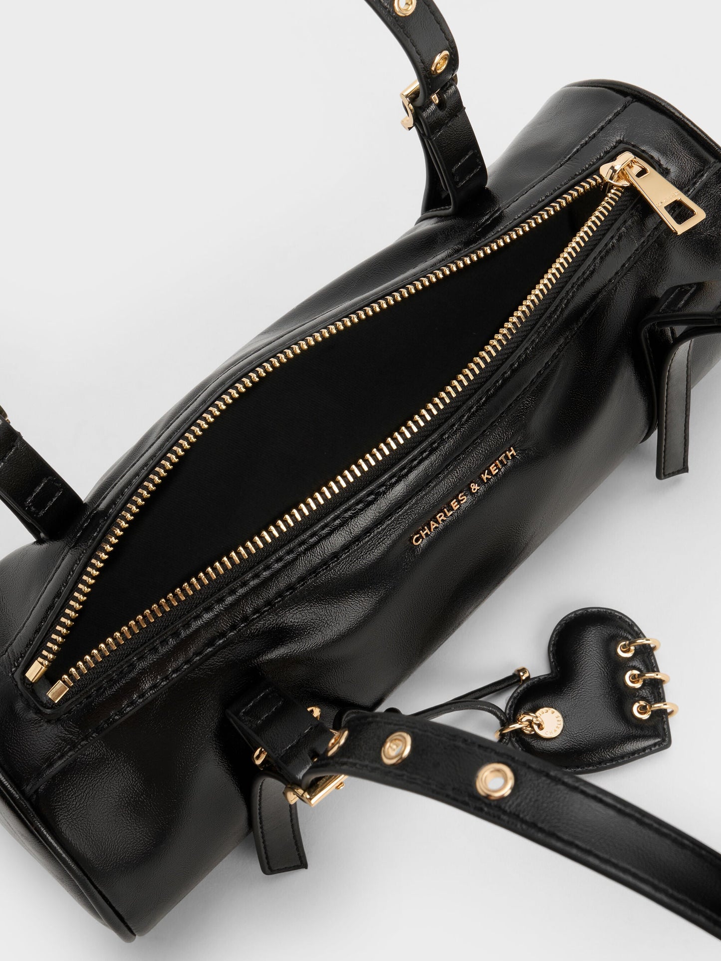 Rey Elongated Shoulder Bag - Black | CHARLES & KEITH