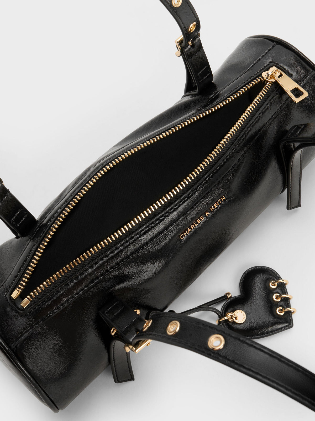 Rey Elongated Shoulder Bag - Black | CHARLES & KEITH