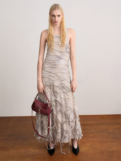 Agatha Chain-Accent Hobo Bag - Burgundy | CHARLES & KEITH