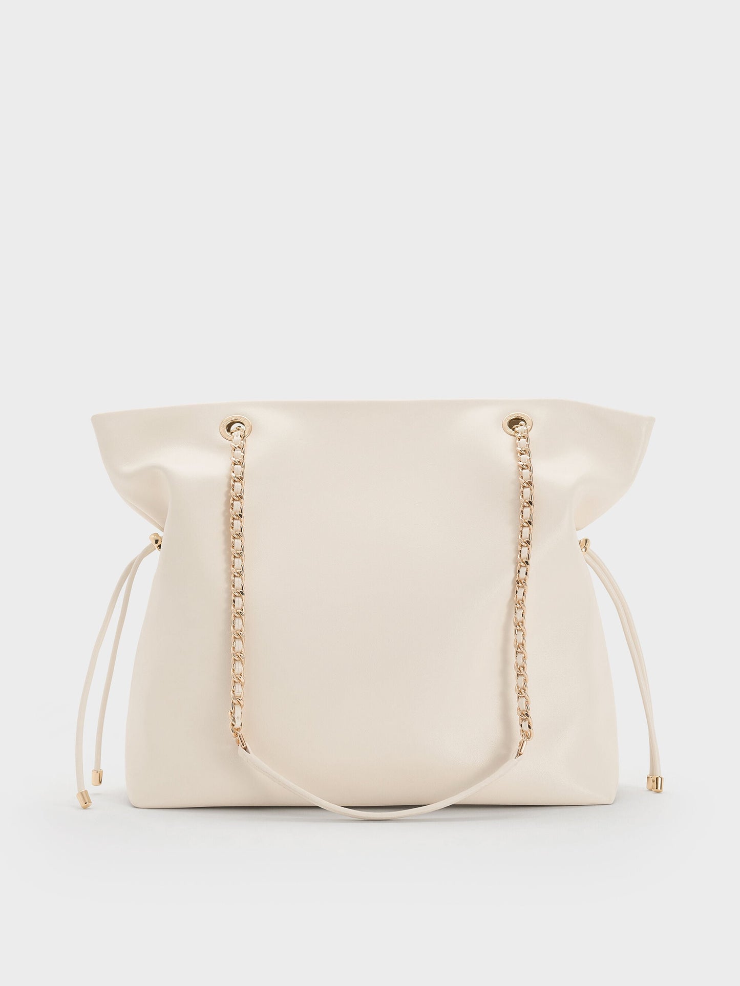 Arya Braided-Chain Tote Bag - Cream | CHARLES & KEITH