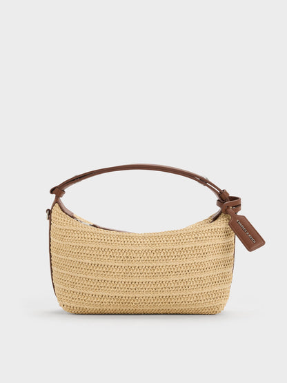 Ivette Raffia Woven Shoulder Bag - Multi | CHARLES & KEITH