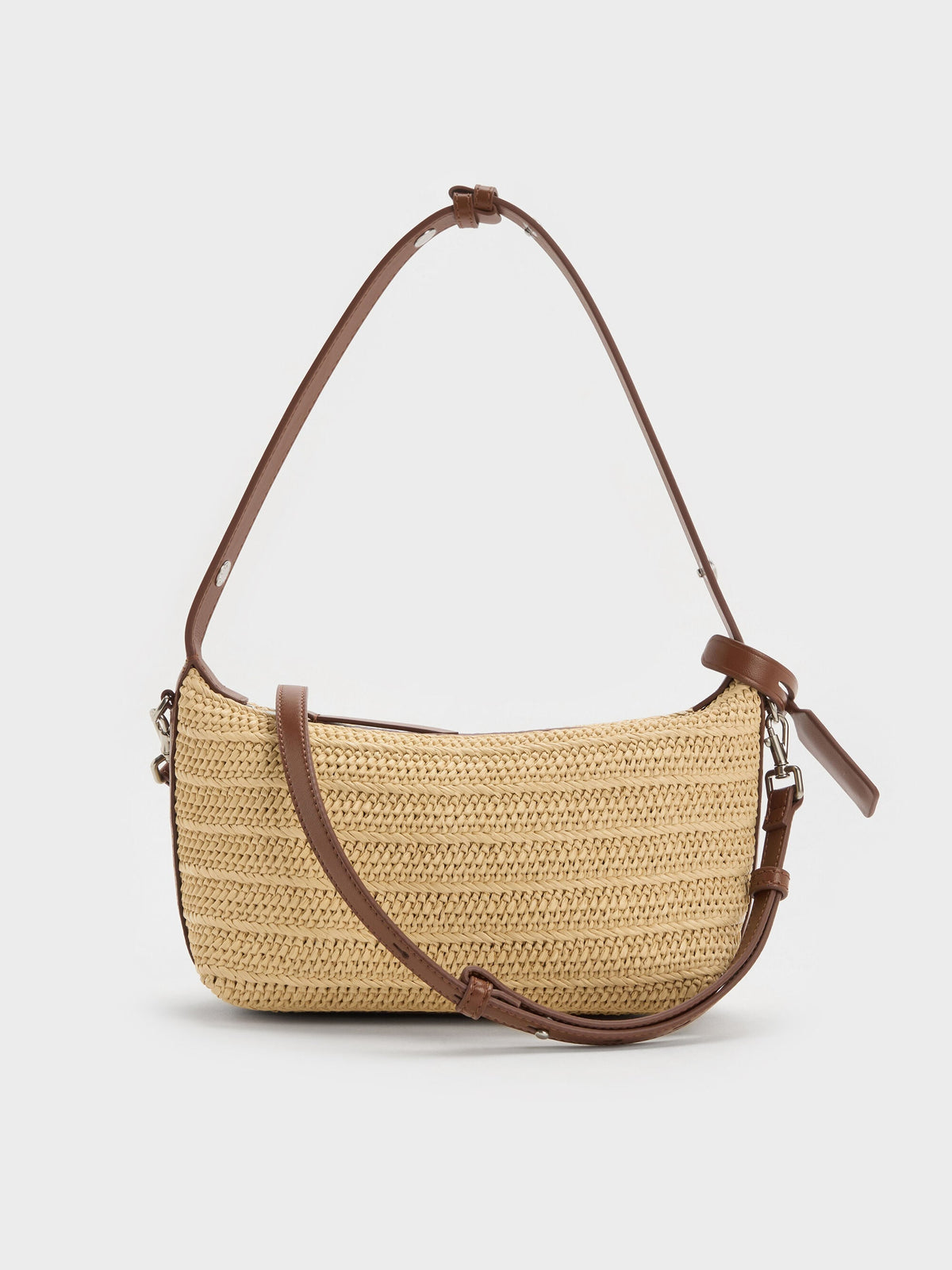 Ivette Raffia Woven Shoulder Bag - Multi | CHARLES & KEITH