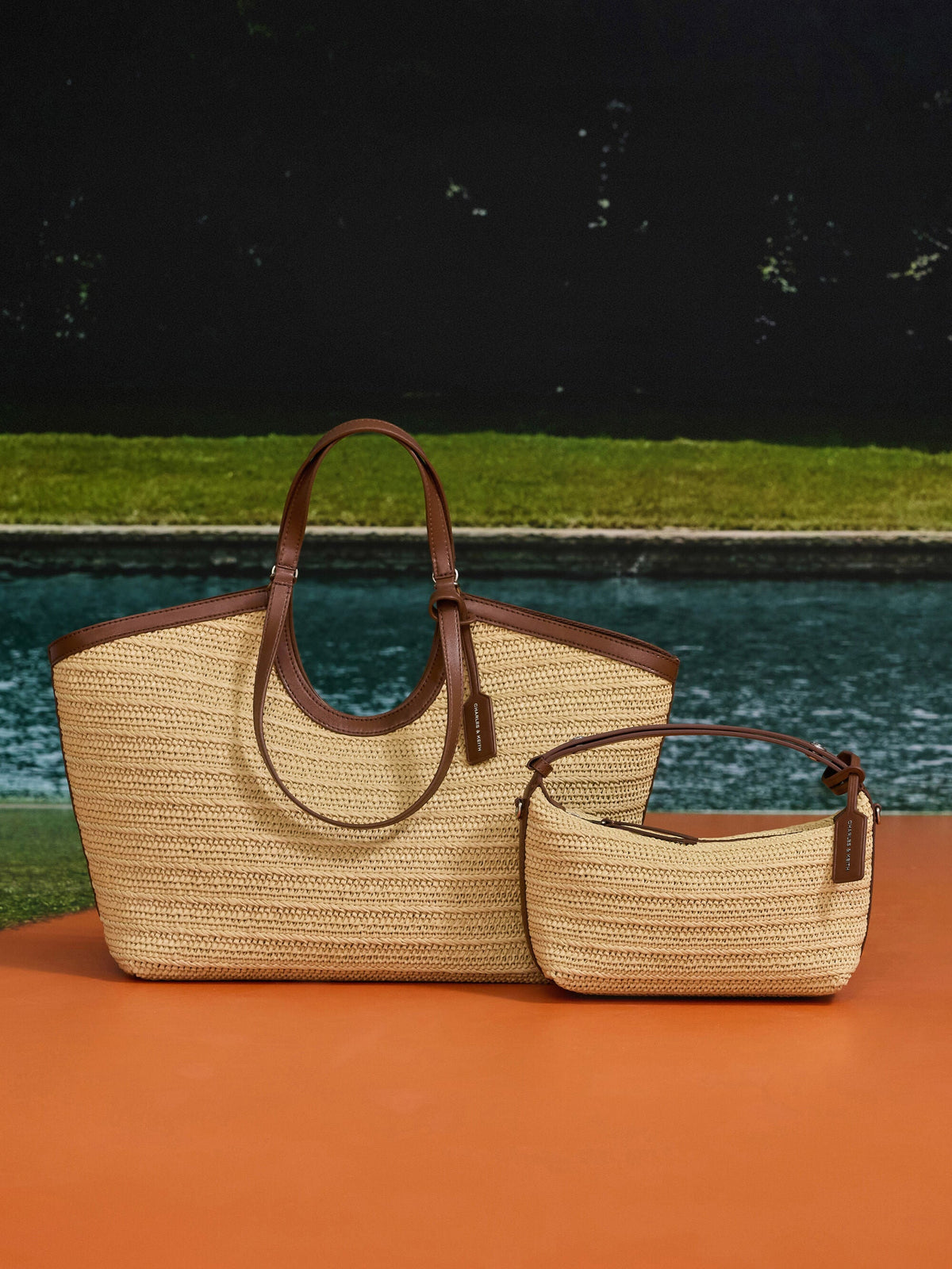 Ivette Raffia Woven Shoulder Bag - Multi | CHARLES & KEITH