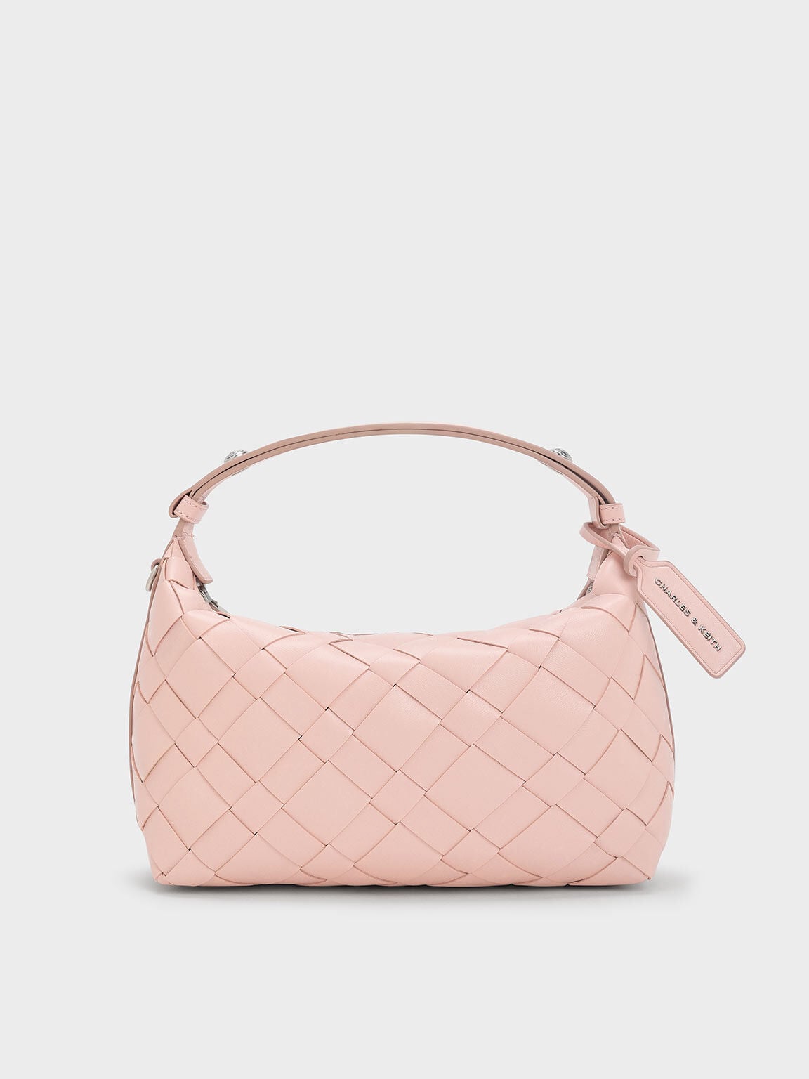 Ivette Woven Shoulder Bag - Light Pink | CHARLES & KEITH