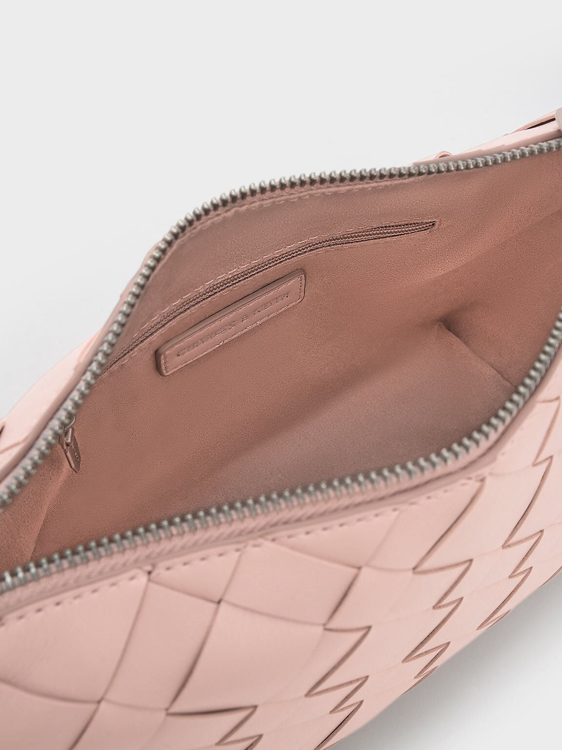 Ivette Woven Shoulder Bag - Light Pink | CHARLES & KEITH