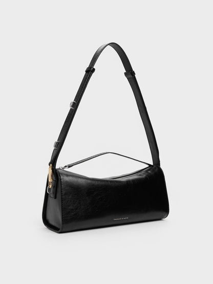 Delfina Elongated Shoulder Bag - Noir | CHARLES & KEITH