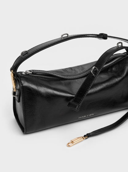 Delfina Elongated Shoulder Bag - Noir | CHARLES & KEITH