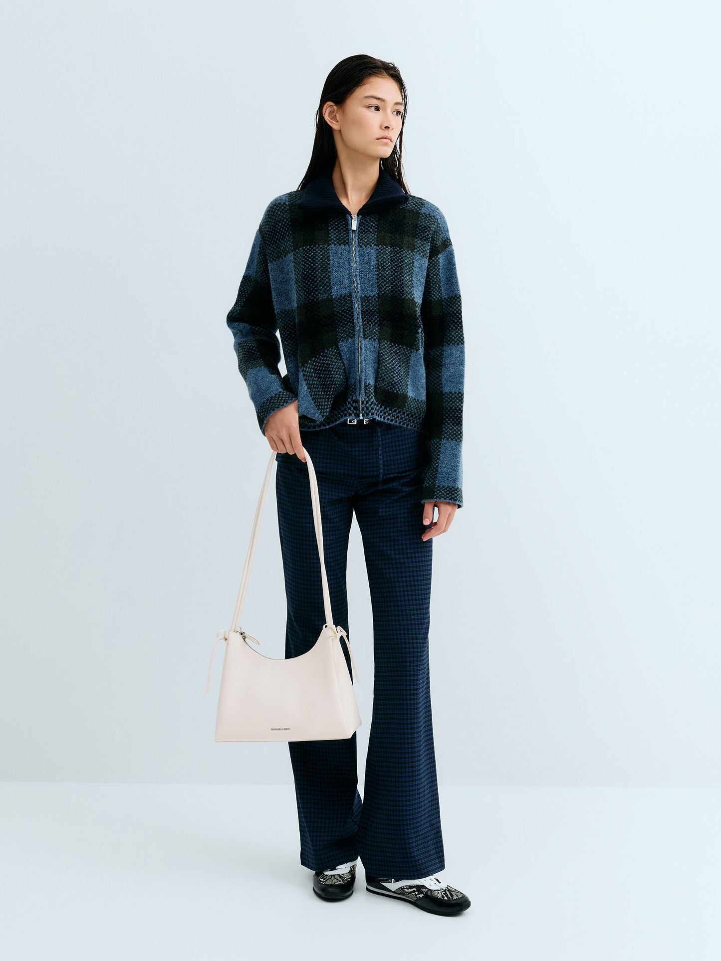 Hazel Bow Hobo Bag - Cream | CHARLES & KEITH