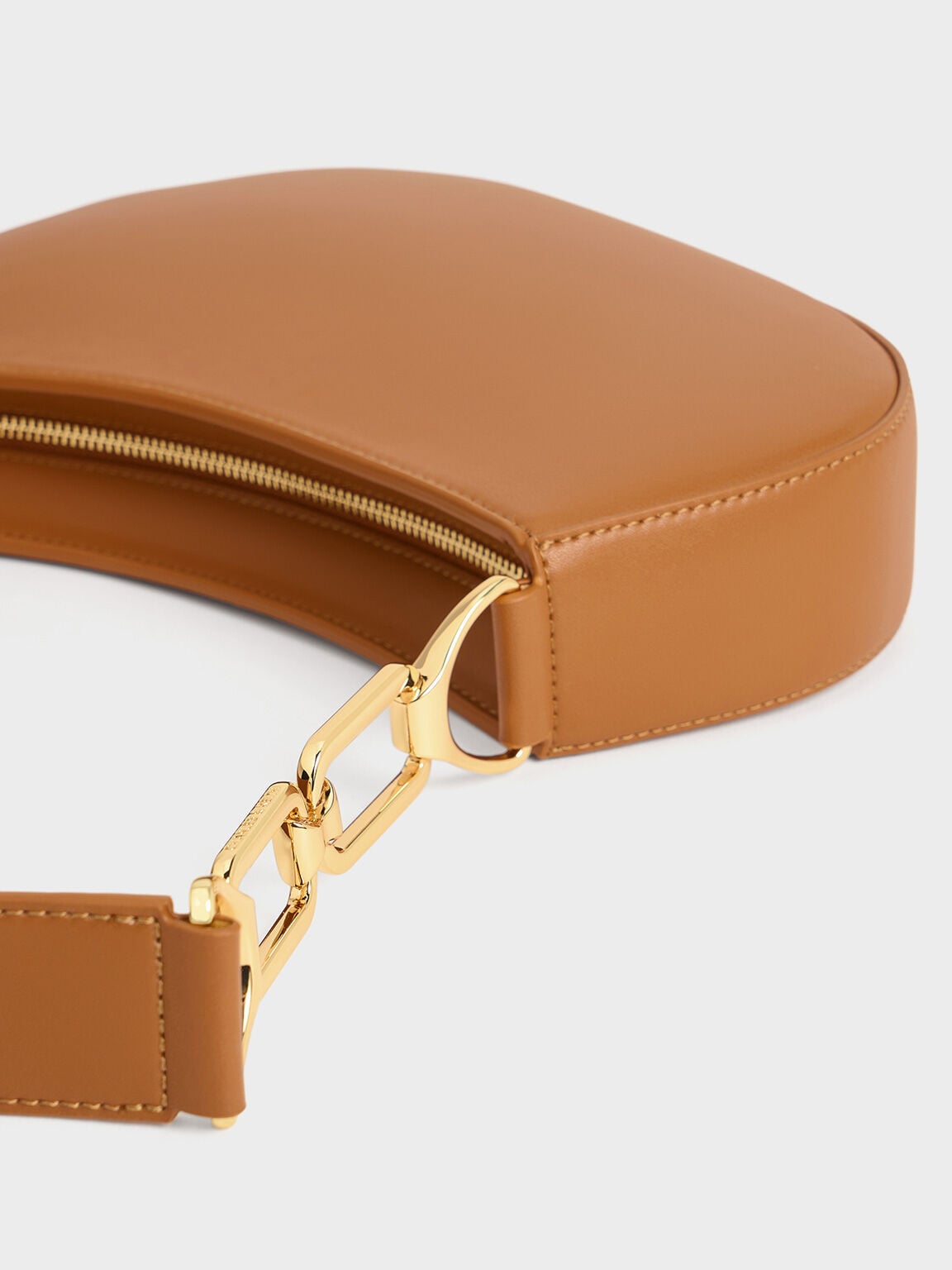 Agatha Chain-Strap Shoulder Bag - Brown | CHARLES & KEITH