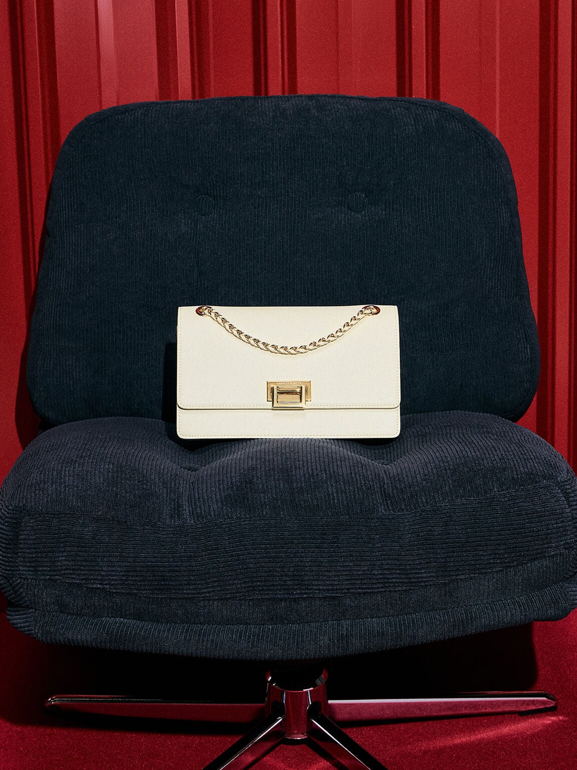 Everline Braided-Strap Shoulder Bag - Cream | CHARLES & KEITH