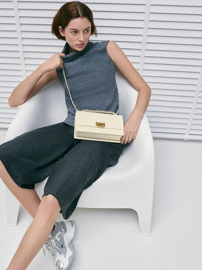 Everline Braided-Strap Shoulder Bag - Cream | CHARLES & KEITH