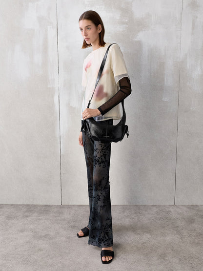 Bessie Side-Pocket Hobo Bag - Noir | CHARLES & KEITH
