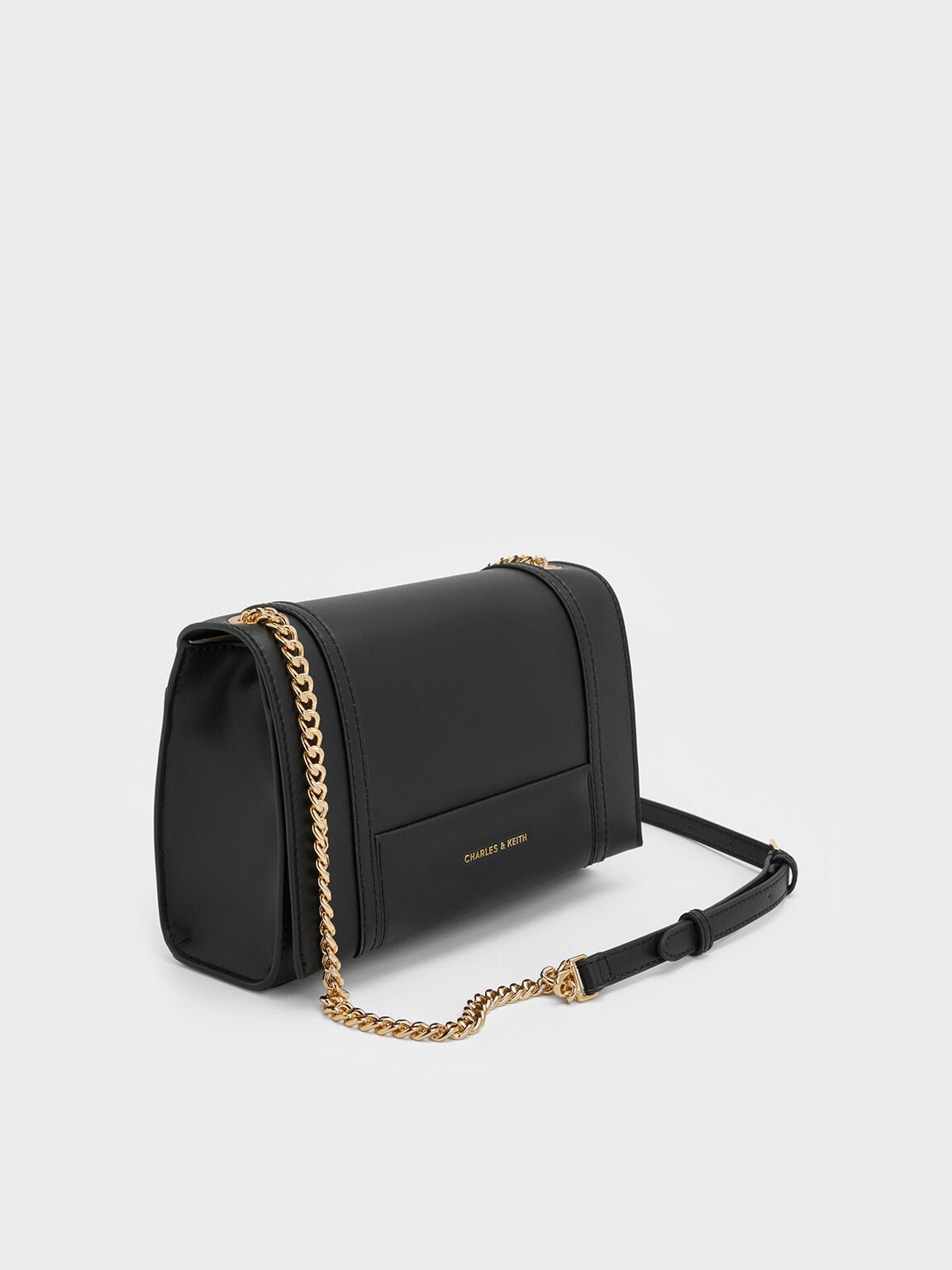 Shalia Chain-Strap Shoulder Bag - Black | CHARLES & KEITH