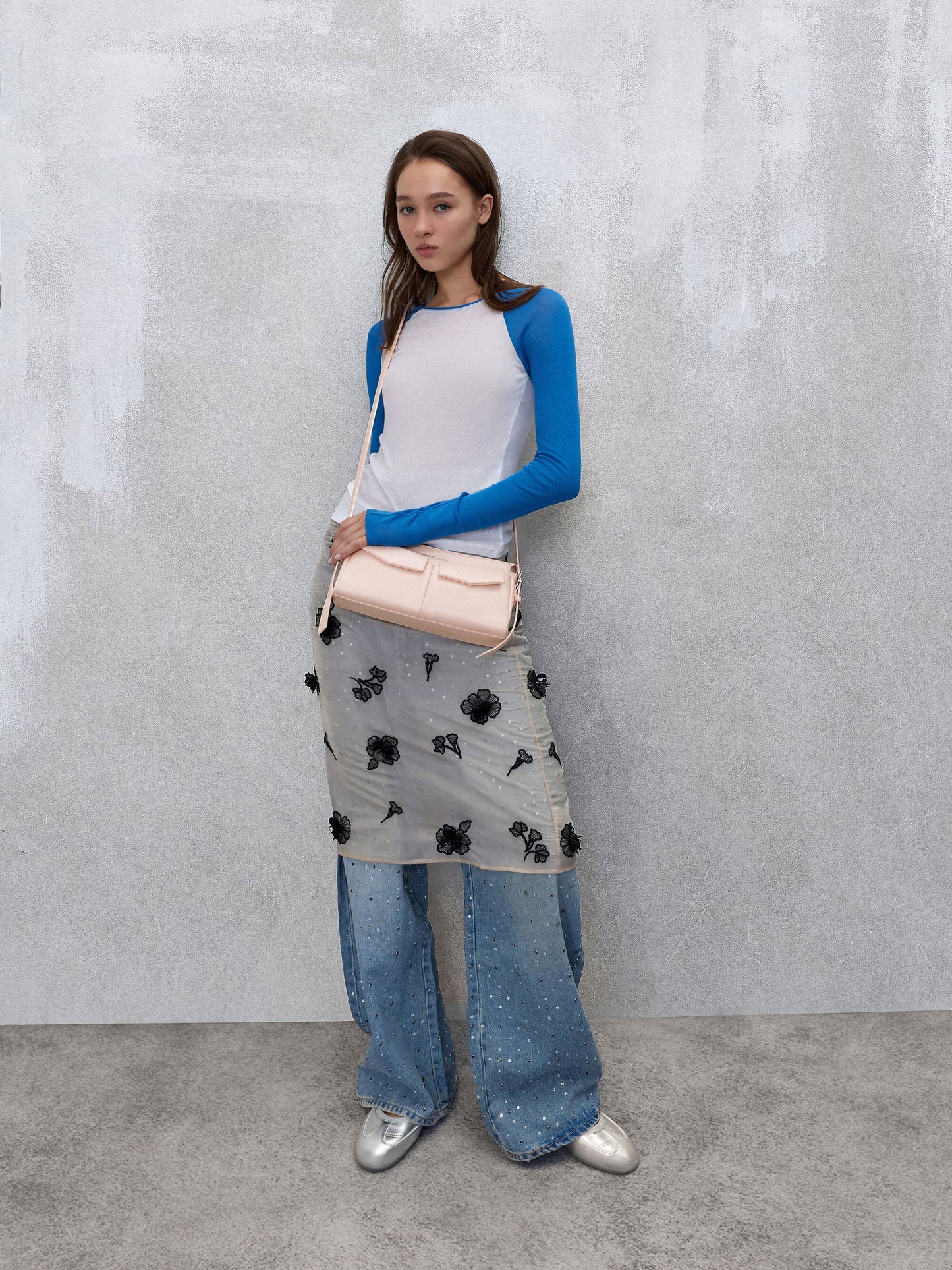 Rachel Front-Pocket Chain Shoulder Bag - Soft Pink | CHARLES & KEITH