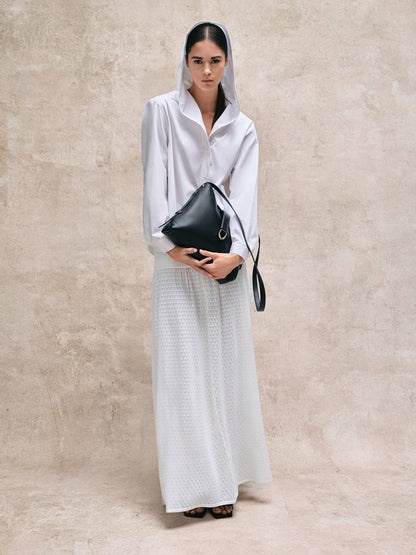 Gabine Leather Belted Hobo Bag - Black | CHARLES & KEITH