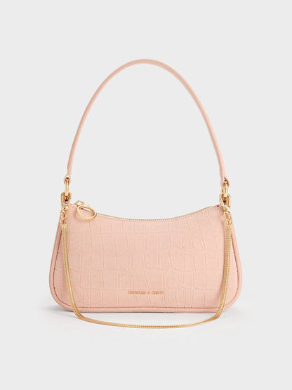 Elspeth Chain Shoulder Bag - Pink | CHARLES & KEITH