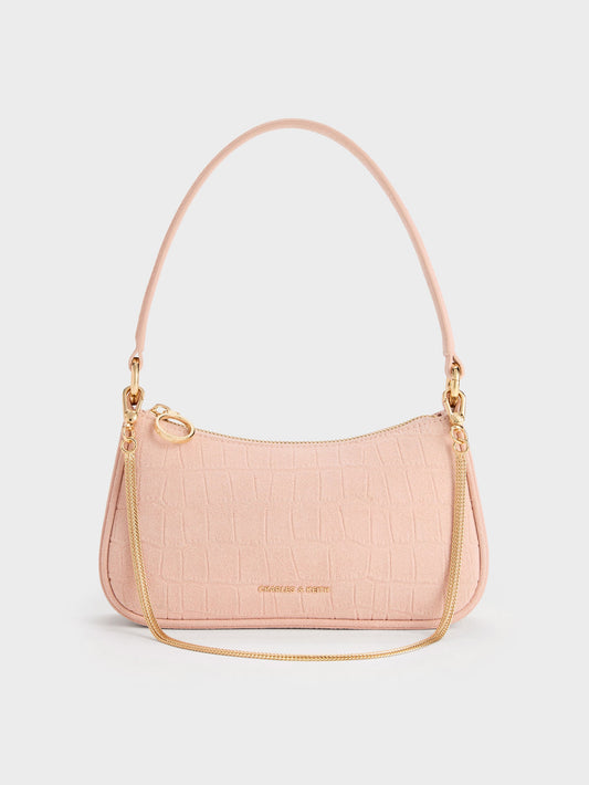 Elspeth Chain Shoulder Bag - Pink | CHARLES & KEITH