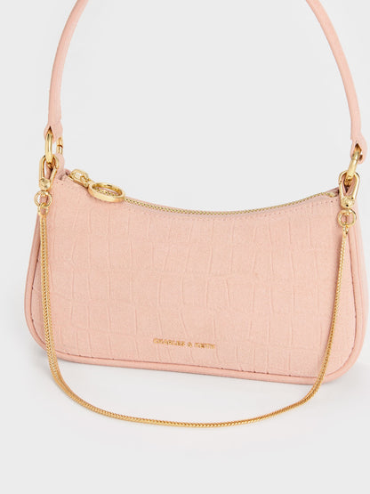 Elspeth Chain Shoulder Bag - Pink | CHARLES & KEITH