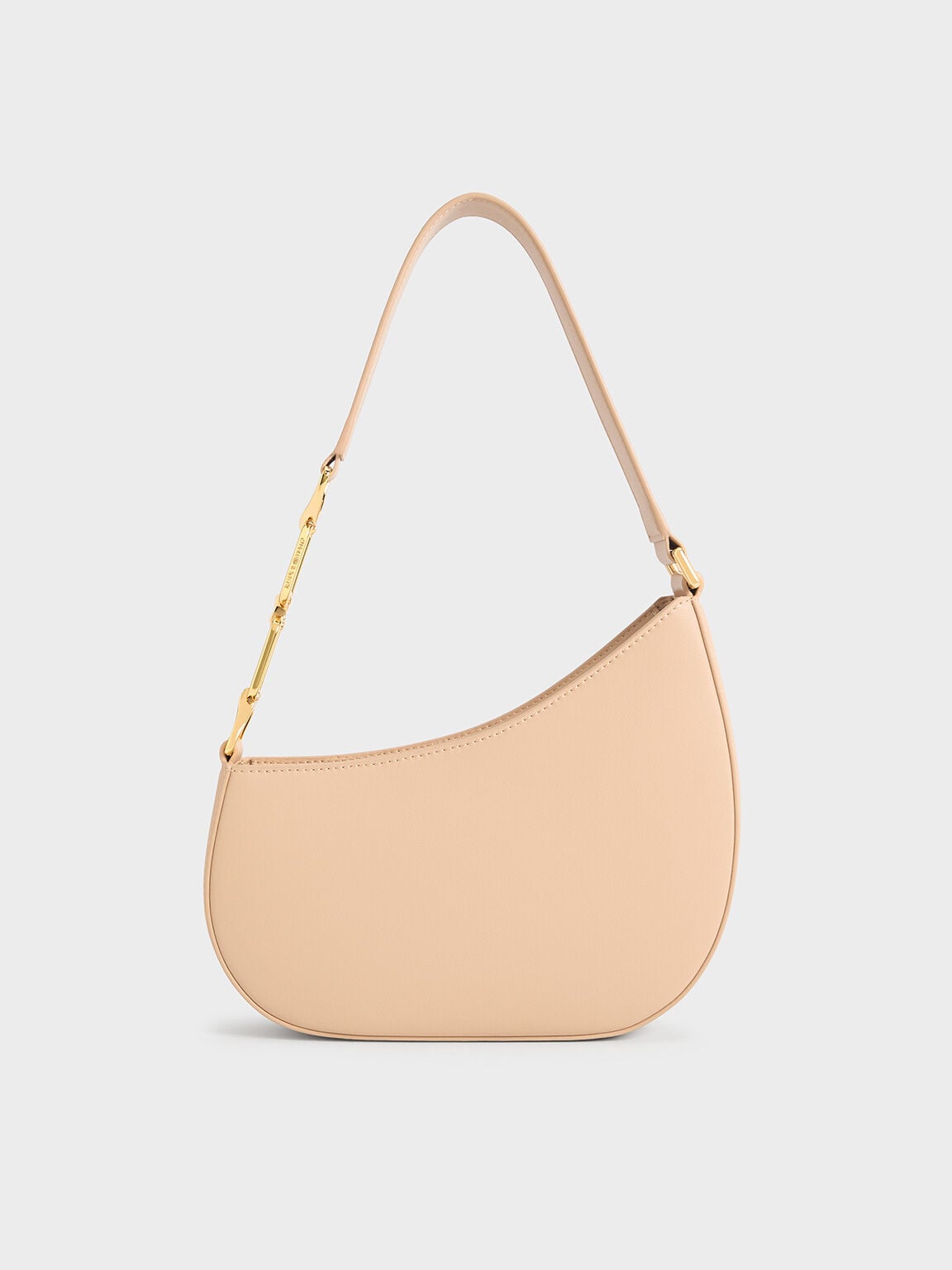 Agatha Chain-Strap Shoulder Bag - Beige | CHARLES & KEITH
