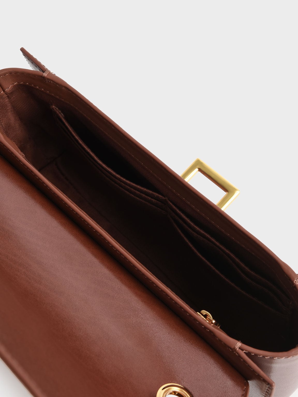 Everline Braided-Strap Shoulder Bag - Chocolate | CHARLES & KEITH