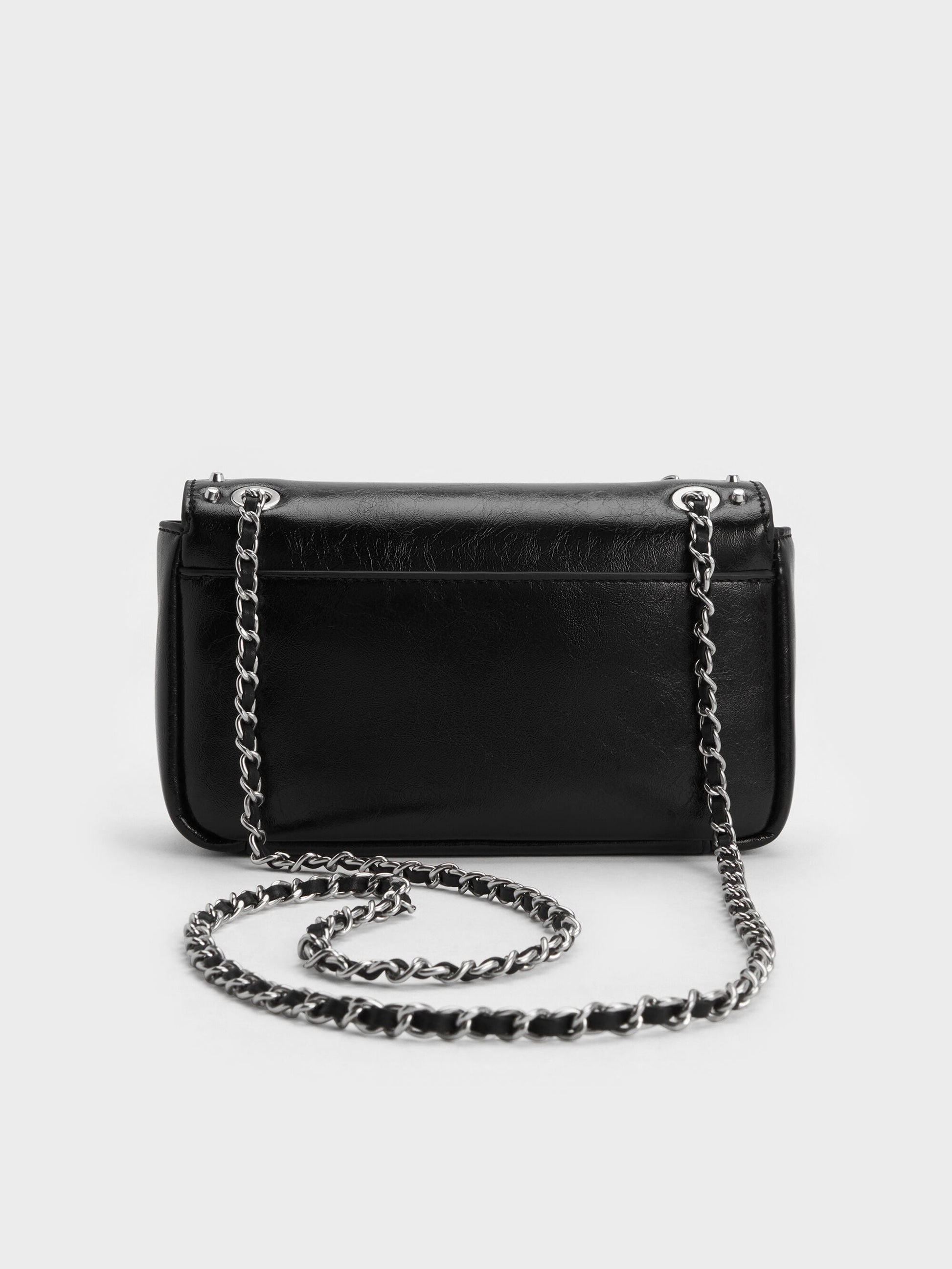Arwen Studded Shoulder Bag - Noir | CHARLES & KEITH