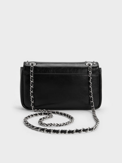 Arwen Studded Shoulder Bag - Noir | CHARLES & KEITH