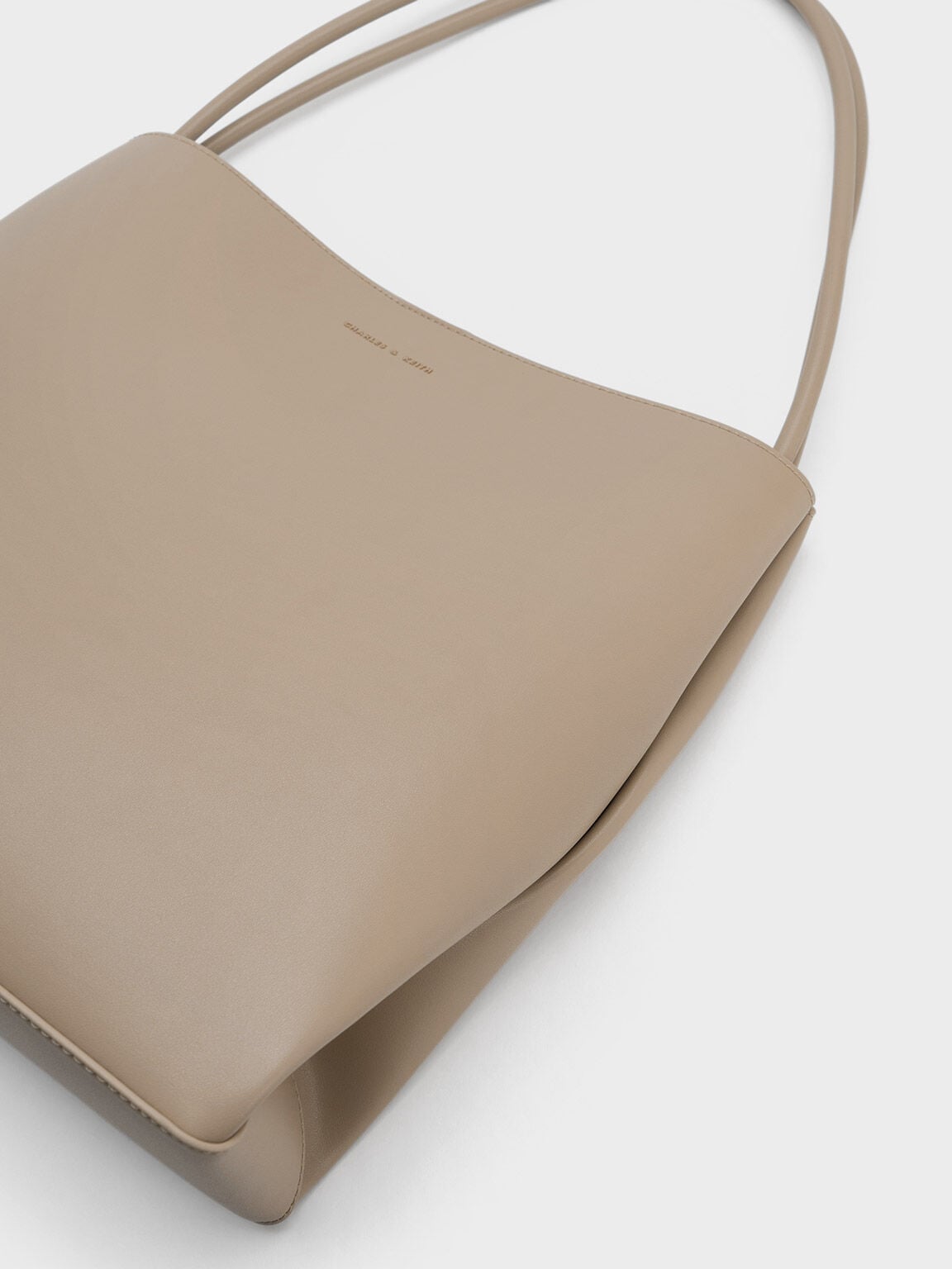 Leia Tote Bag - Taupe | CHARLES & KEITH