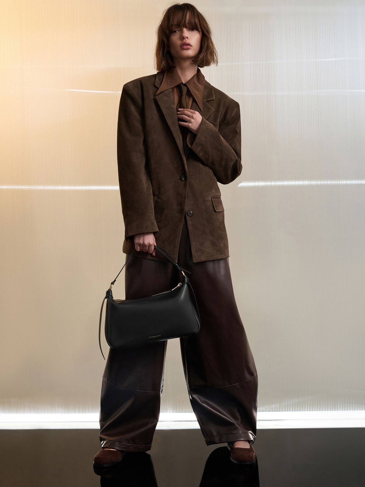 Calla Shoulder Bag - Black | CHARLES & KEITH