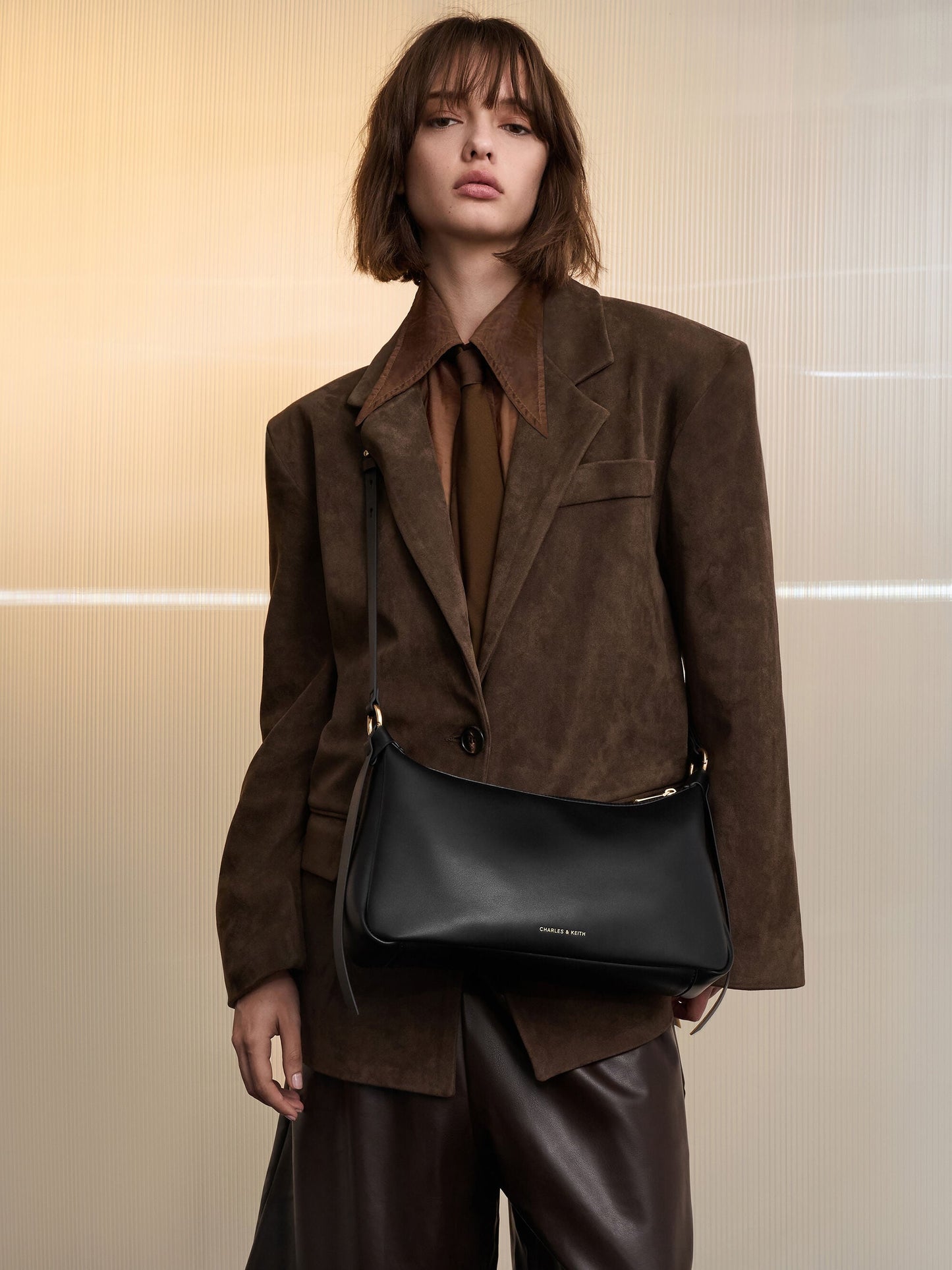 Calla Shoulder Bag - Black | CHARLES & KEITH