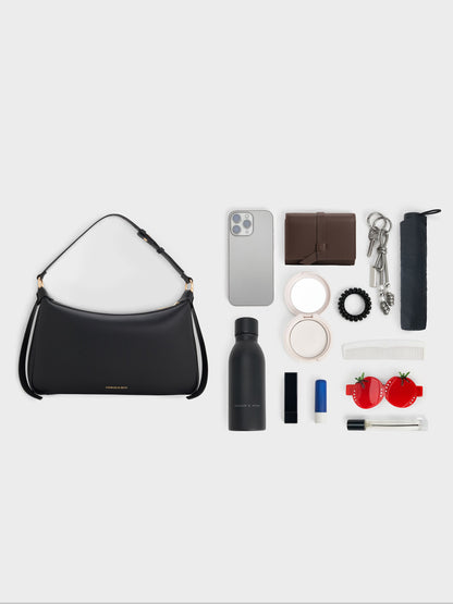 Calla Shoulder Bag - Black | CHARLES & KEITH