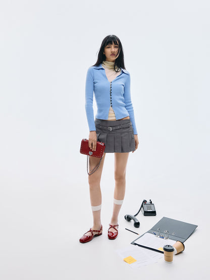 Arwen Studded Shoulder Bag - Red | CHARLES & KEITH
