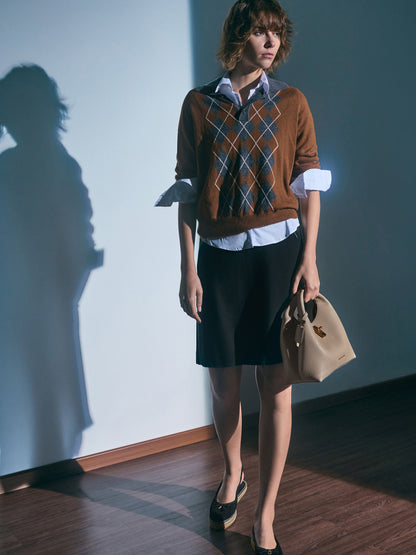 Chance Turn-Lock Bucket Bag - Taupe | CHARLES & KEITH