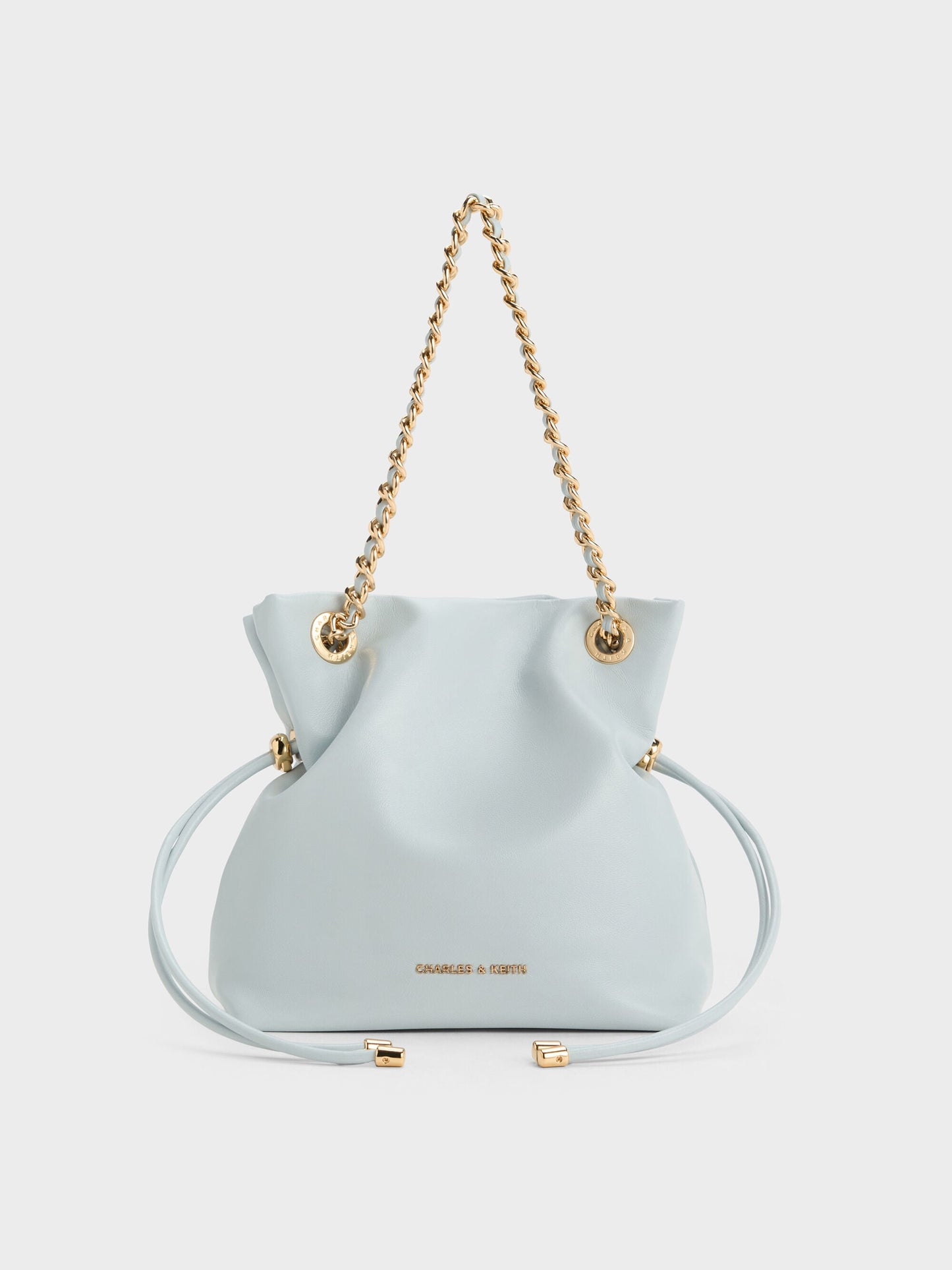 Arya Braided-Chain Crossbody Bag - Sea Salt Blue | CHARLES & KEITH