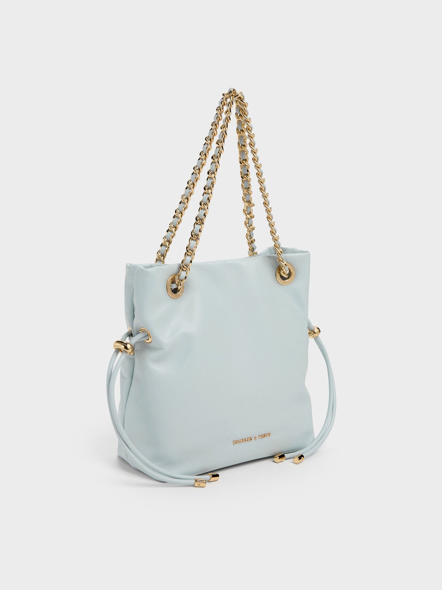 Arya Braided-Chain Crossbody Bag - Sea Salt Blue | CHARLES & KEITH