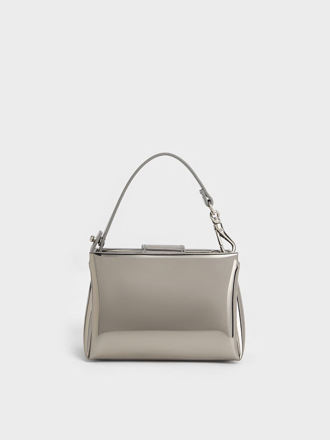 Bosie Metallic Micro Bag - Pewter | CHARLES & KEITH