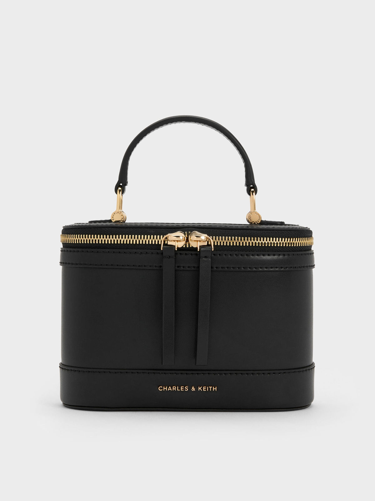 Enola Top Handle Vanity Bag - Black | CHARLES & KEITH
