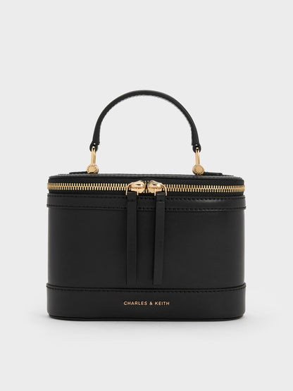 Enola Top Handle Vanity Bag - Black | CHARLES & KEITH