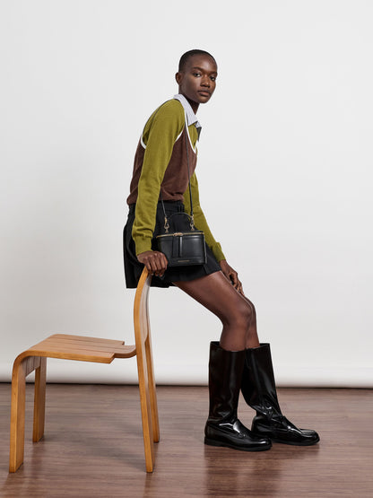 Enola Top Handle Vanity Bag - Black | CHARLES & KEITH