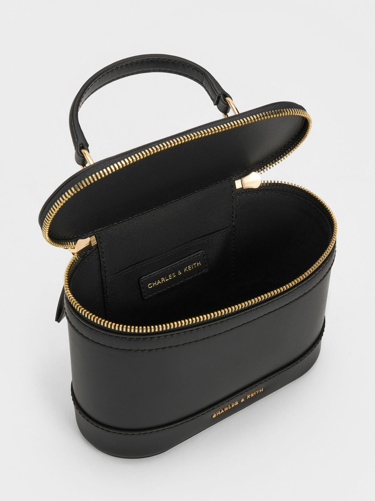 Enola Top Handle Vanity Bag - Black | CHARLES & KEITH