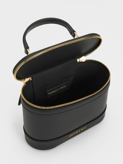 Enola Top Handle Vanity Bag - Black | CHARLES & KEITH
