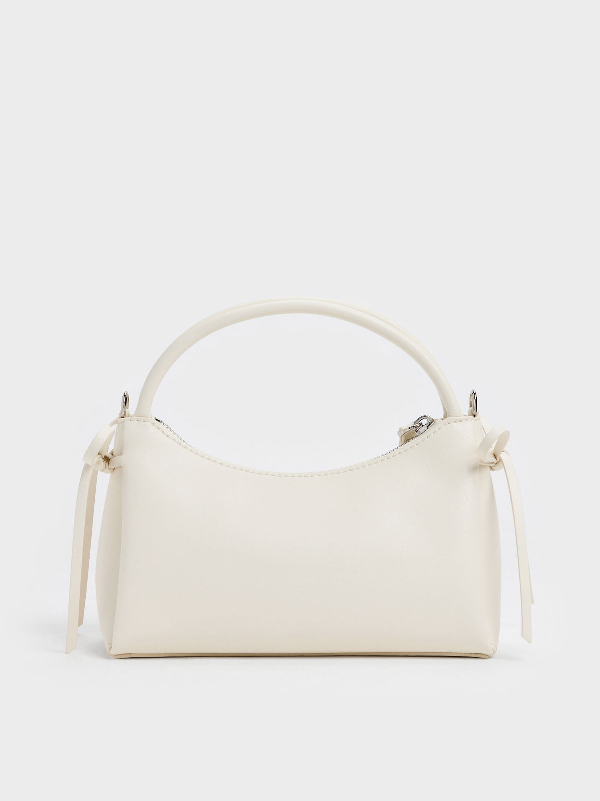Hazel Bow Top Handle Bag - Cream | CHARLES & KEITH