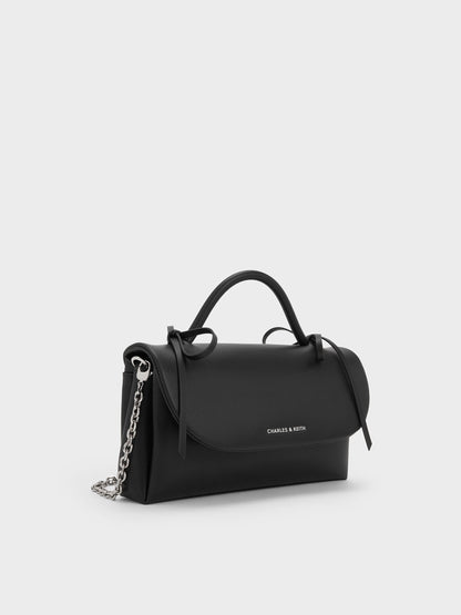 Hazel Bow Wallet On Chain - Noir | CHARLES & KEITH