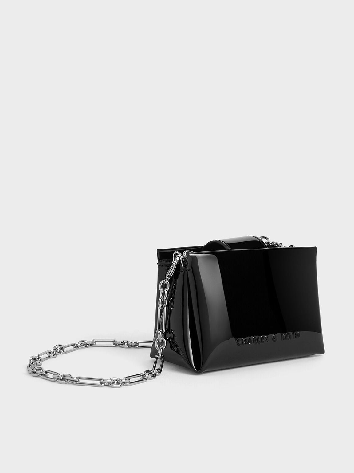 Bosie Patent Micro Bag - Noir | CHARLES & KEITH