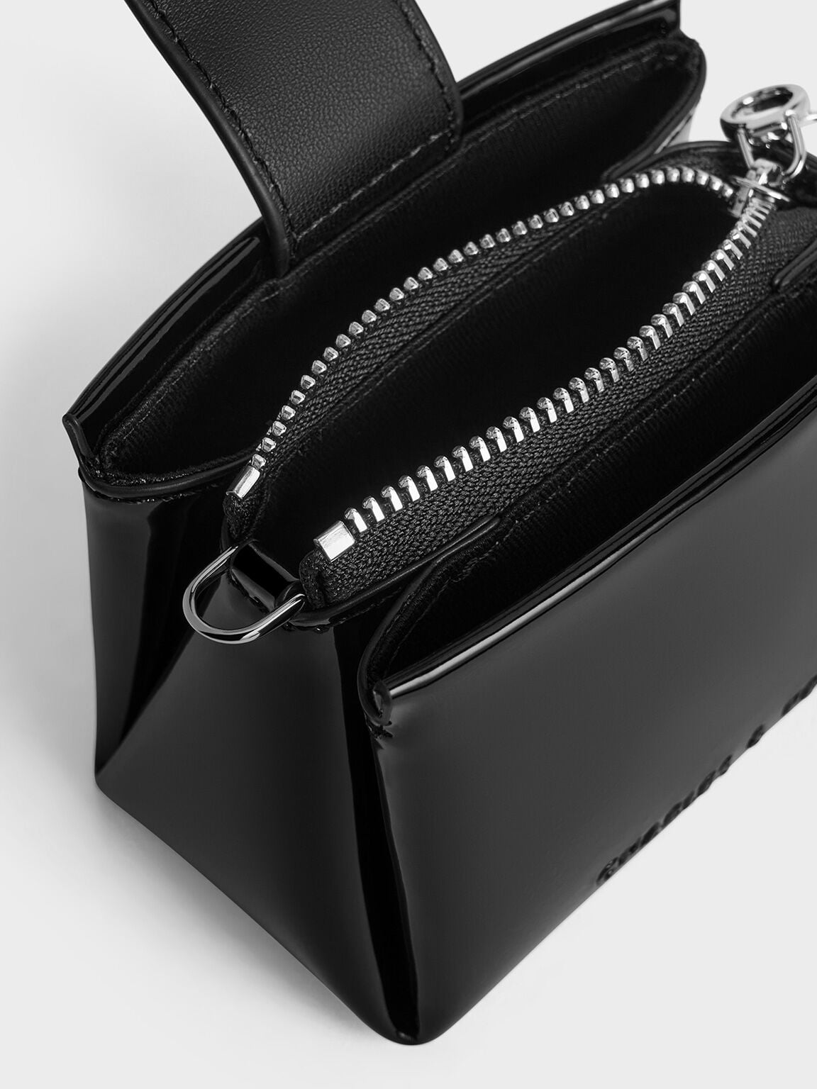 Bosie Patent Micro Bag - Noir | CHARLES & KEITH