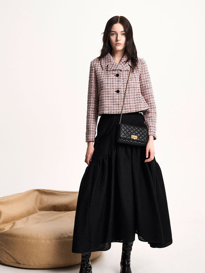 Cressida Quilted Push-Lock Clutch - Black | CHARLES & KEITH