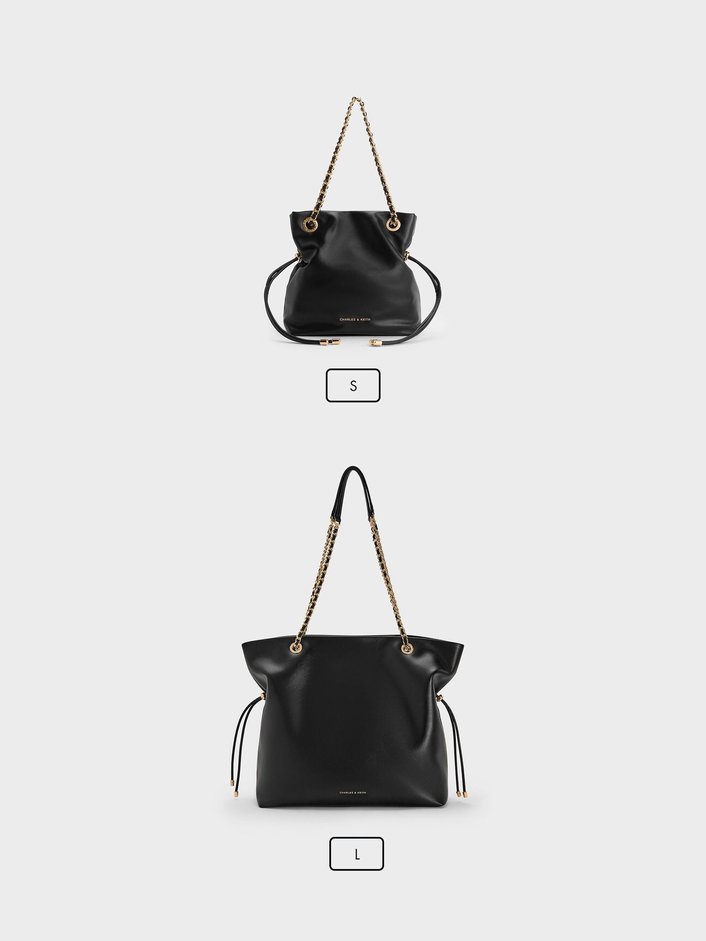 Arya Braided-Chain Crossbody Bag - Black | CHARLES & KEITH