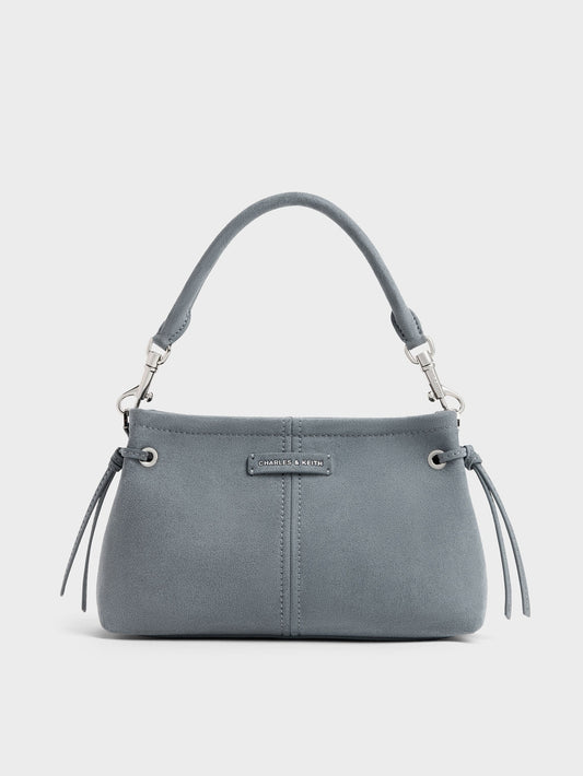 Noane Top Handle Bag - Smoky Blue | CHARLES & KEITH
