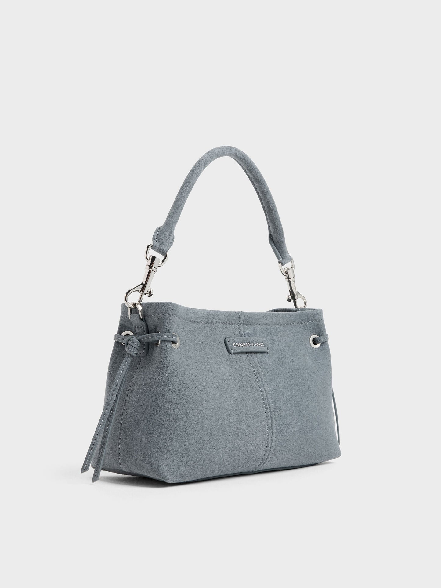 Noane Top Handle Bag - Smoky Blue | CHARLES & KEITH