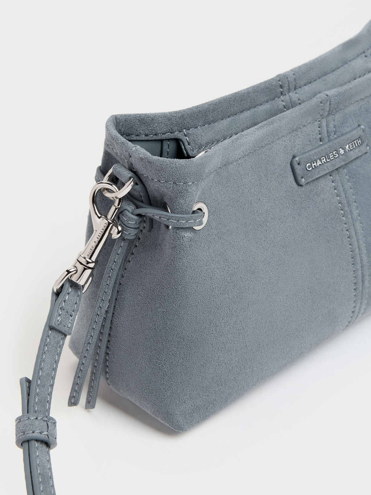 Noane Top Handle Bag - Smoky Blue | CHARLES & KEITH